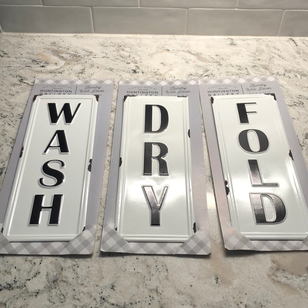 Brand New laundry room signs